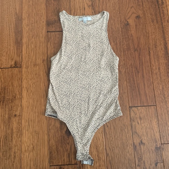 gaze Tops - Leopard Print Bodysuit Too